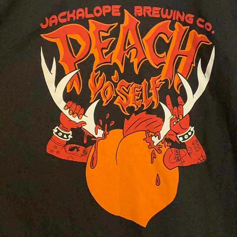Gildan Black T-Shirt with Jackalope Brewing Co. Graphic